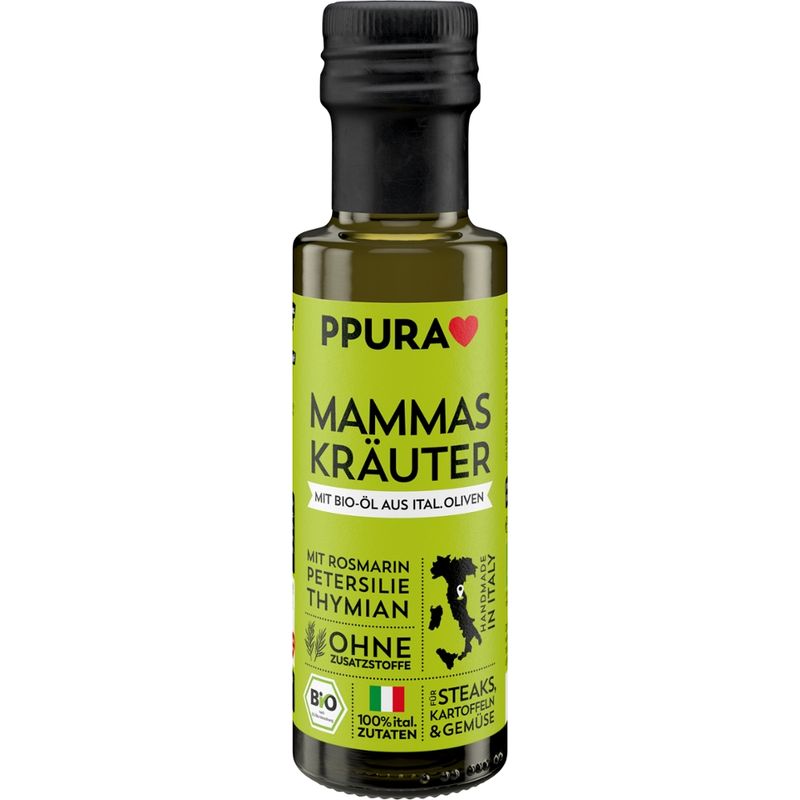 PPURA Olivenöl Toskana Kräuter BIO - mit Rosmarin, Petersilie - Produktbild