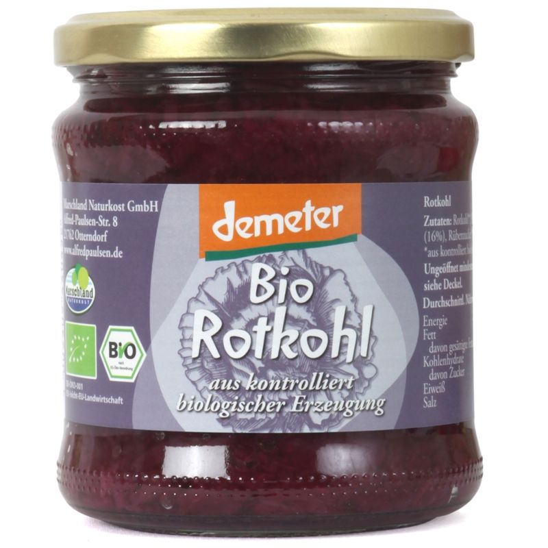 Marschland  demeter Bio-Rotkohl 370 ml Gl. MARSCHLAND - Produktbild
