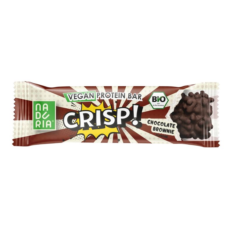 Naduria Naduria Bio Vegan Protein Riegel, CRISP, chocolate brownie, 45g - Produktbild