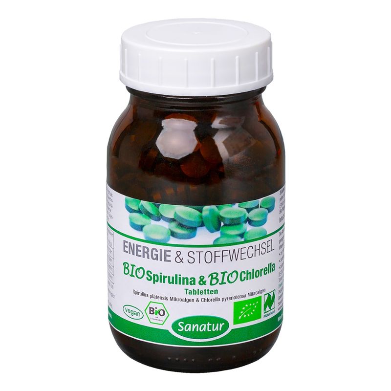 Sanatur BioSpirulina & BioChlorella 500 Tabletten, kbA - Produktbild