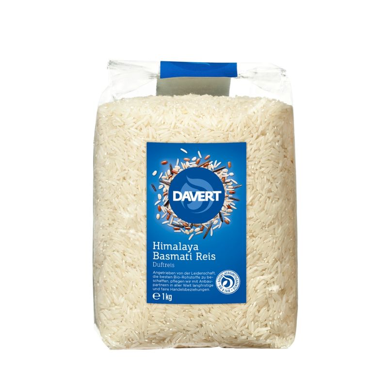 Davert Himalaya Basmati Reis weiß 1kg - Produktbild