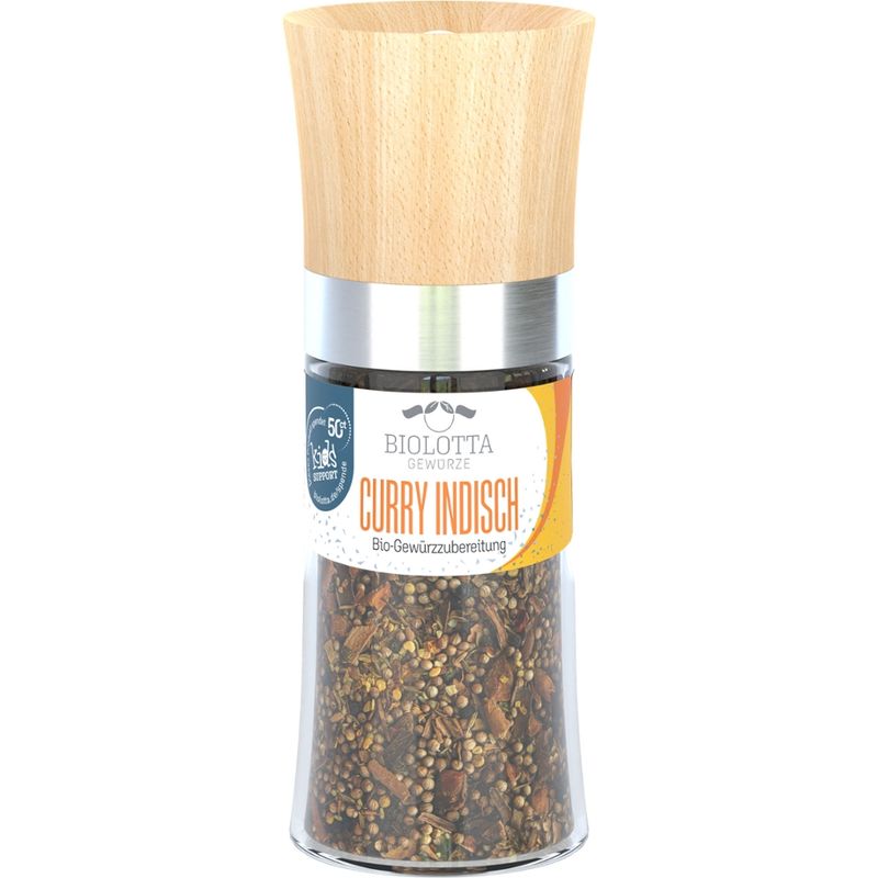 Biolotta Biolotta Buchenmühle Curry indisch, grob Bio Gewürzzubereitung - Produktbild