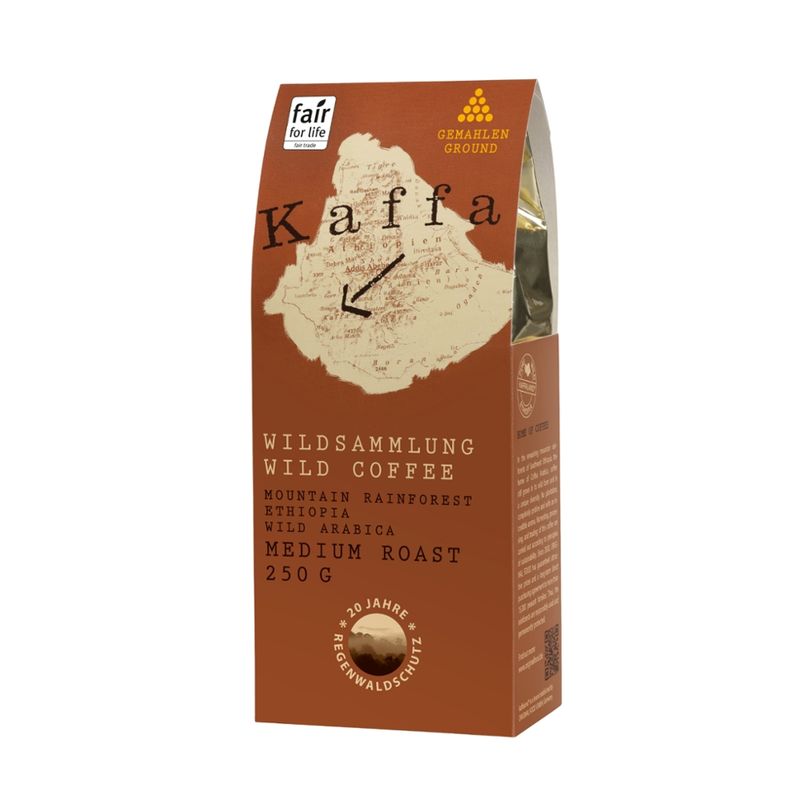 Kaffa Wildkaffee Kaffa Wildkaffee, Medium Roast, gemahlen, 250g, bio- und Naturland Fair-zertifiziert - Produktbild