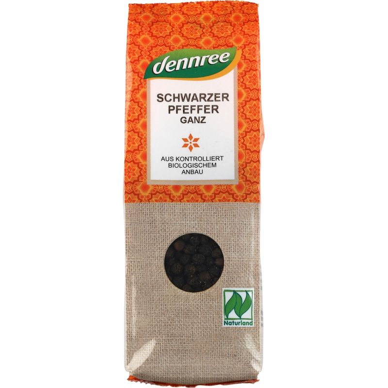 dennree Pfeffer schwarz, ganz - Produktbild