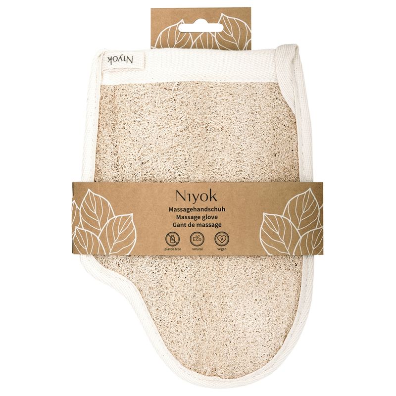Niyok Massagehandschuh Luffa & Baumwolle - Produktbild