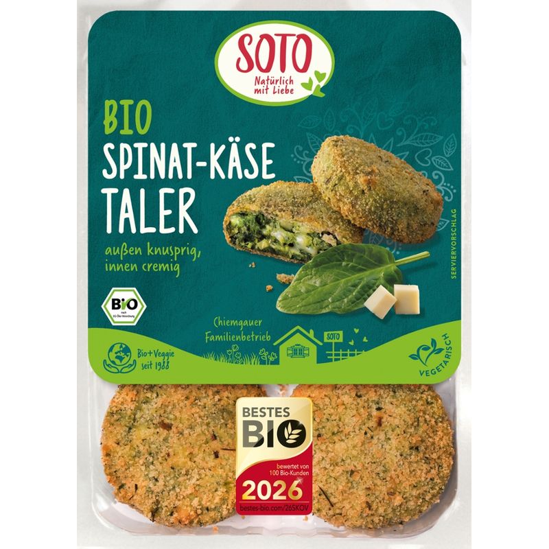 SOTO Bio Spinat-Käse Taler - Produktbild