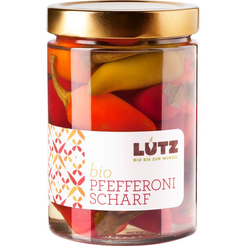 Lutz Pfefferoni scharf ; Bio-Einlegegemüse - Produktbild
