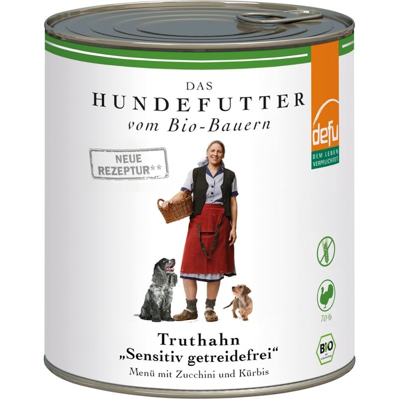defu - Das Tierfutter vom Bio-Bauern Hund Truthahn "Sensitiv getreidefrei" - Produktbild