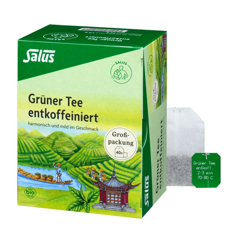 Salus® Grüner Tee entkoffeiniert bio 40 FB - Produktbild