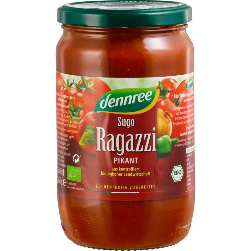 dennree Tomatensauce Sugo Ragazzi - Produktbild