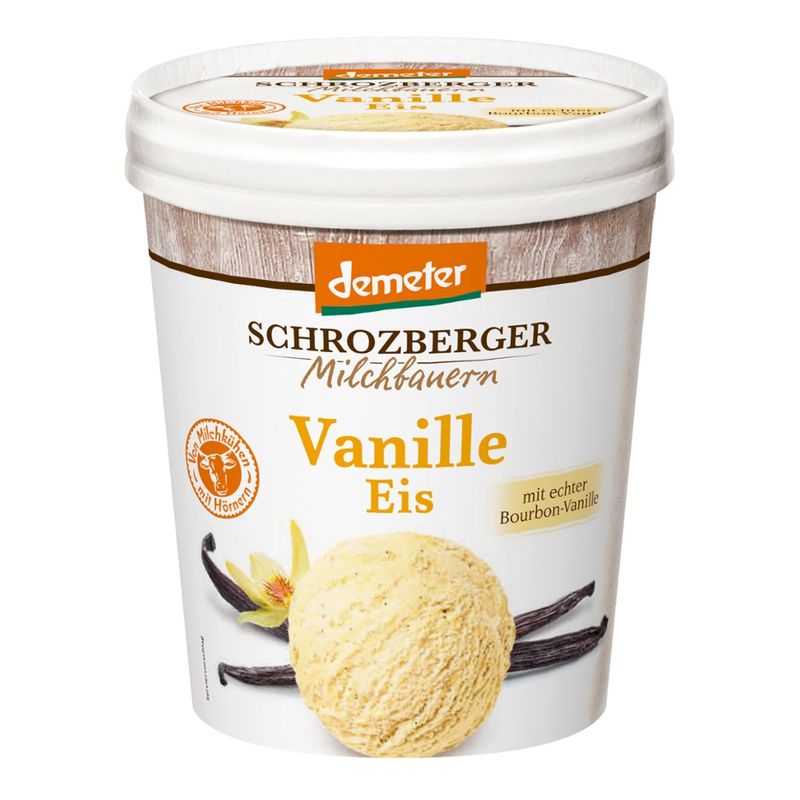 Schrozberger Milchbauern Dem. Vanille Eis 500 ml - Produktbild