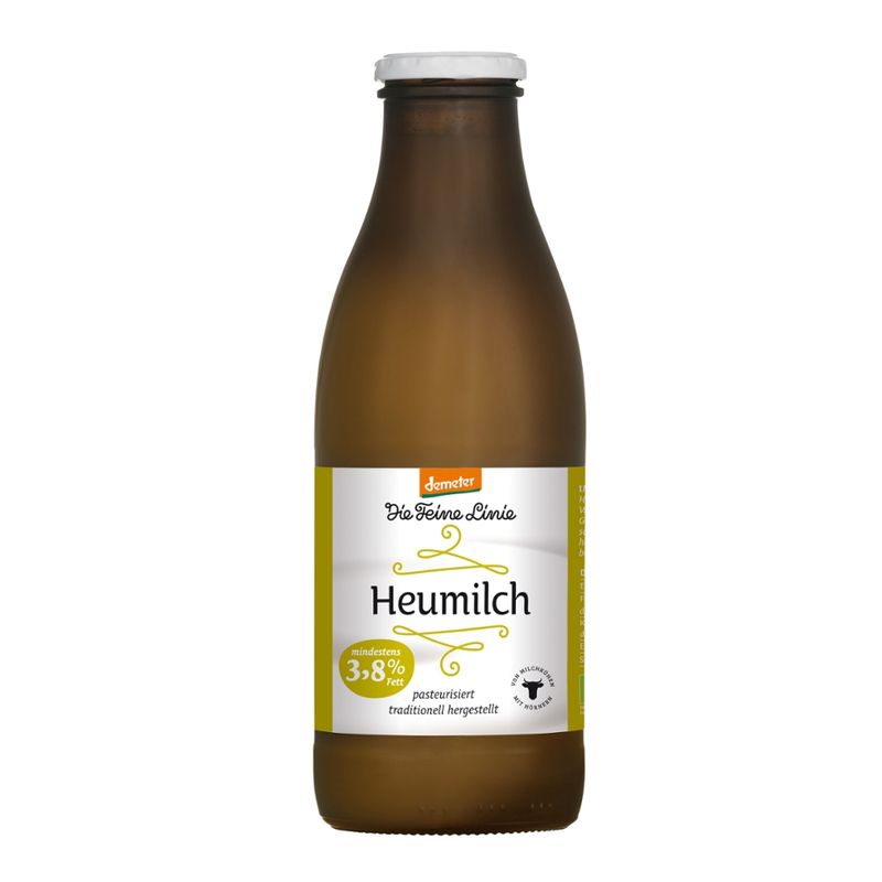 Die Feine Linie frische Bio-Heumilch mind. 3,8% Fett (vom Bodensee / Allgäu) - Produktbild