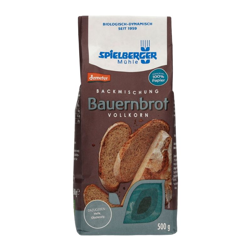 Spielberger Mühle Bauernbrot Backmischung, demeter - Produktbild
