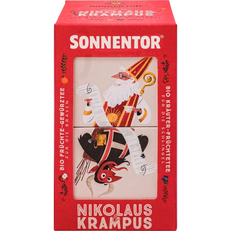 Sonnentor Nikolaus & Krampus Tee, Doppelkammerbeutel - Produktbild