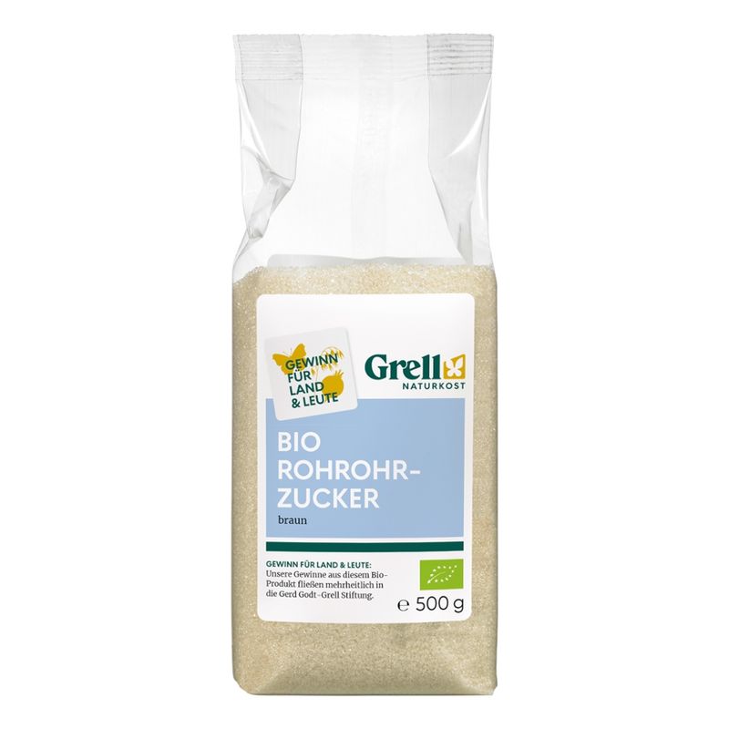 Grell Naturkost Rohrohrzucker braun - Produktbild