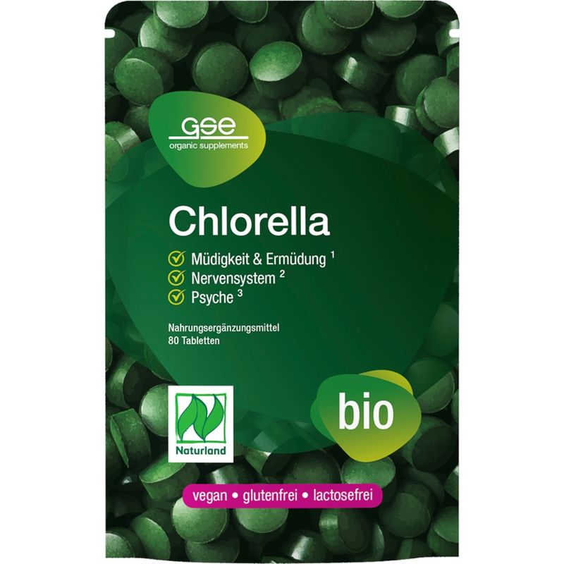 GSE  Chlorella (Bio), 80 Tabletten à 500 mg - Produktbild