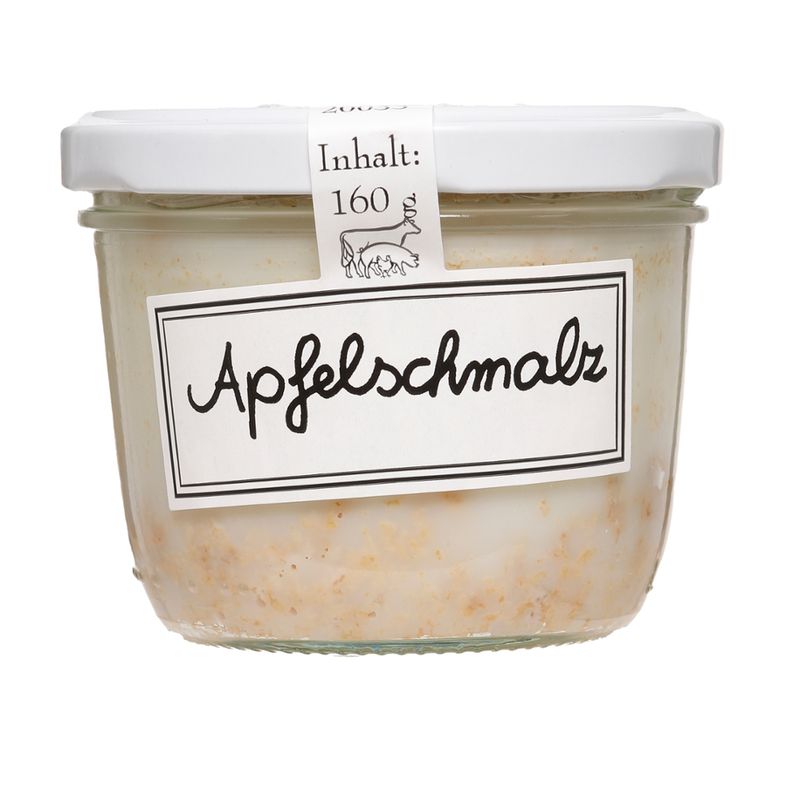 Schröder's Bio Fleisch- und Wurstwaren Apfelschmalz im Glas - Produktbild