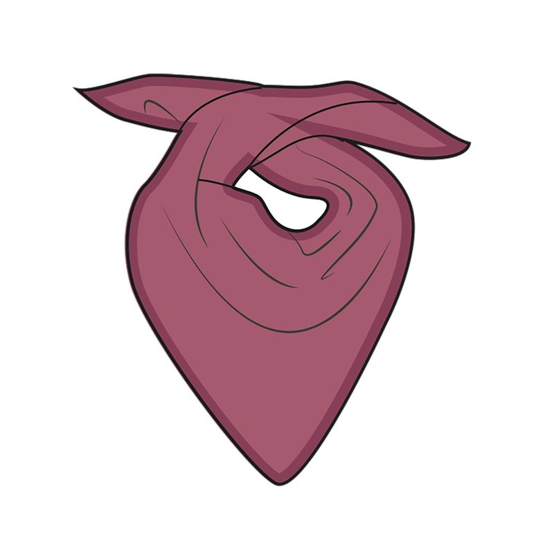 LIVING CRAFTS Strick-Dreieckstuch, D618 rose/dark rose, one Size - Produktbild