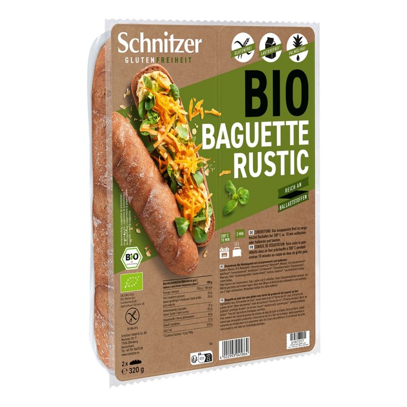Schnitzer GLUTENFREIHEIT Bio Baguette Rustic - Produktbild