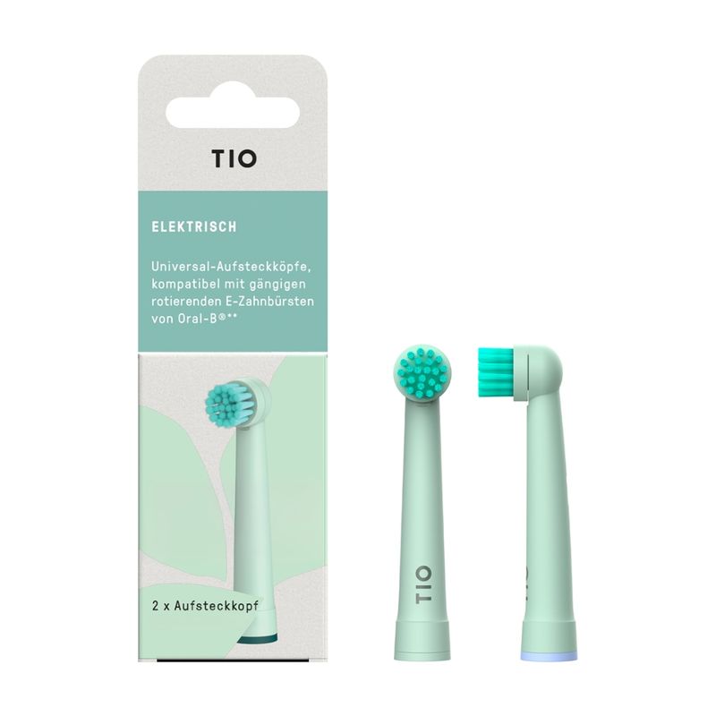 TIO GmbH TIOMATIK - 2 x Aufsteckkopf Oszillierend-Rotierend - elektr. Zahnbürste - Produktbild