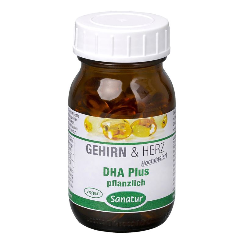 Sanatur DHA Plus pflanzlich, 80 Kapseln - Produktbild