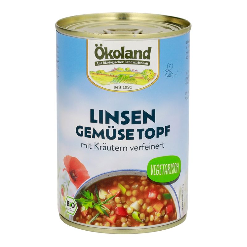 ÖKOLAND Linsen-Gemüse-Topf - Produktbild