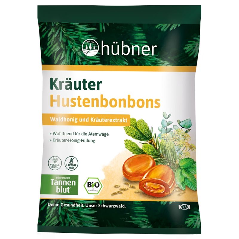 Hübner hübner® Kräuter Hustenbonbons BIO - Produktbild