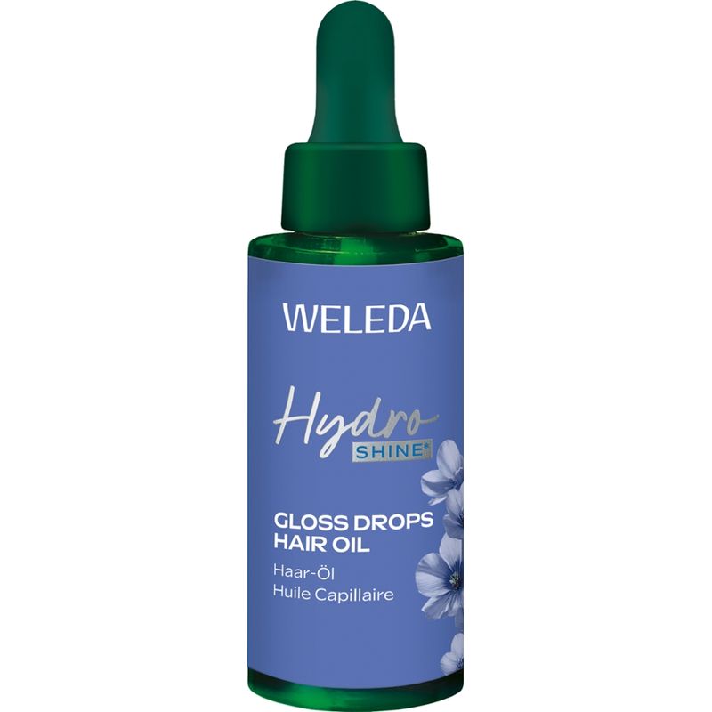 Weleda WELEDA HydroShine Gloss Drops Haaröl Alpen-Lein - Produktbild