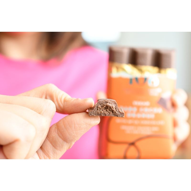 Rhythm 108 Biologische Schokolade gefüllt mit Kakao, Hafer und Orangencreme (Minimum 31% Kakao) - Produktbild