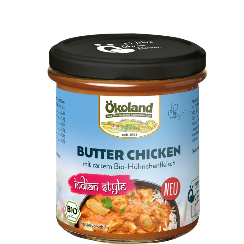 ÖKOLAND Butter Chicken mit zartem Bio-Hühnchenfleisch - Produktbild