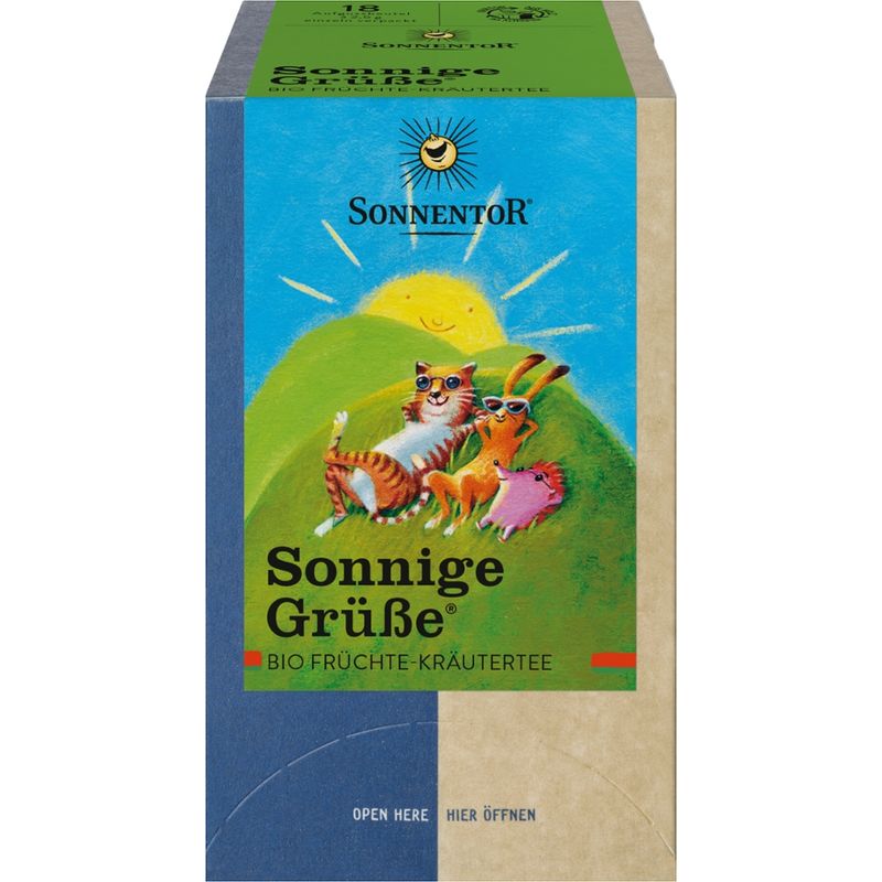 Sonnentor Sonnige Grüße® Tee, Doppelkammerbeutel - Produktbild