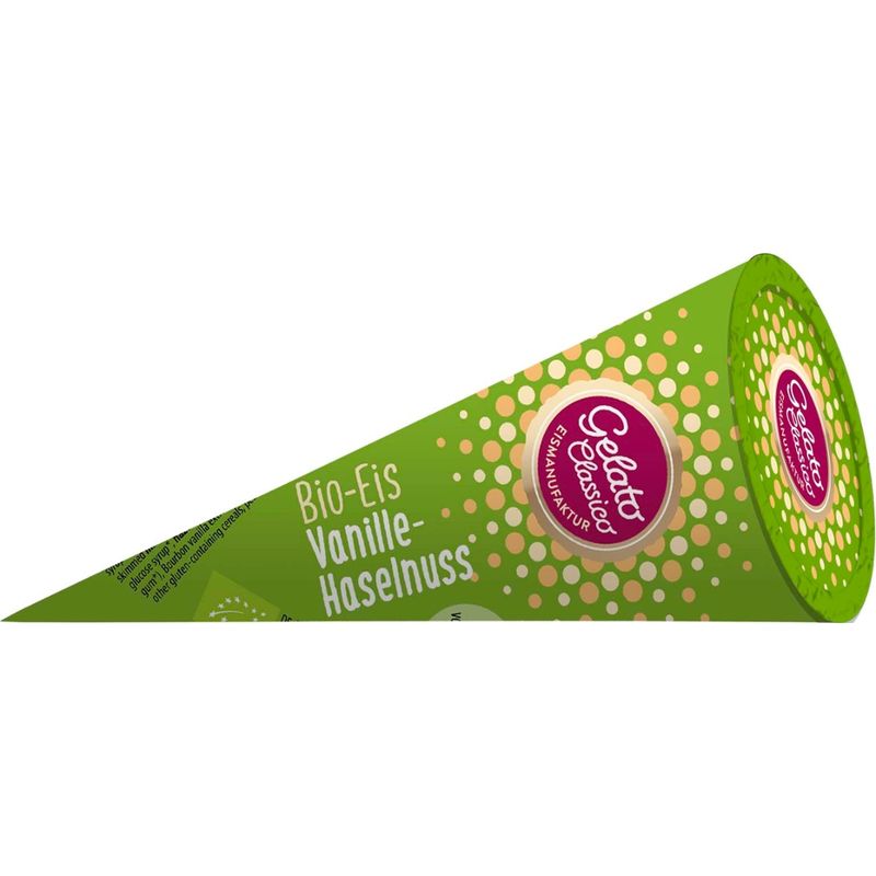 Gelato Classico Eismanufaktur Gelato Classico Bio Vanille-Haselnuss Eishörnchen - Produktbild