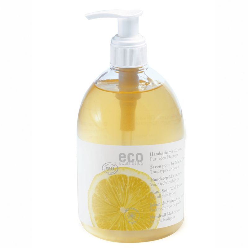 eco cosmetics Handseife Zitrone mit Bio Zitrone und Bio Sanddornöl - Produktbild