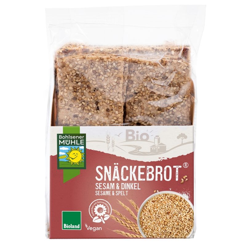 Bohlsener Mühle Snäckebrot Sesam & Dinkel - Produktbild