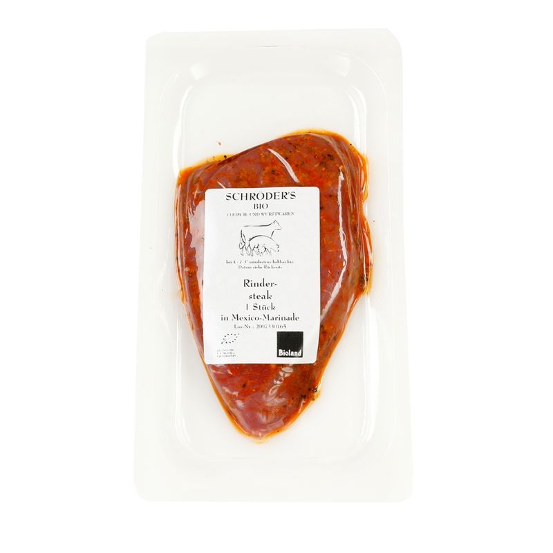 Schröder's Bio Fleisch- und Wurstwaren Rindersteak Mexiko 1x220 g - Produktbild