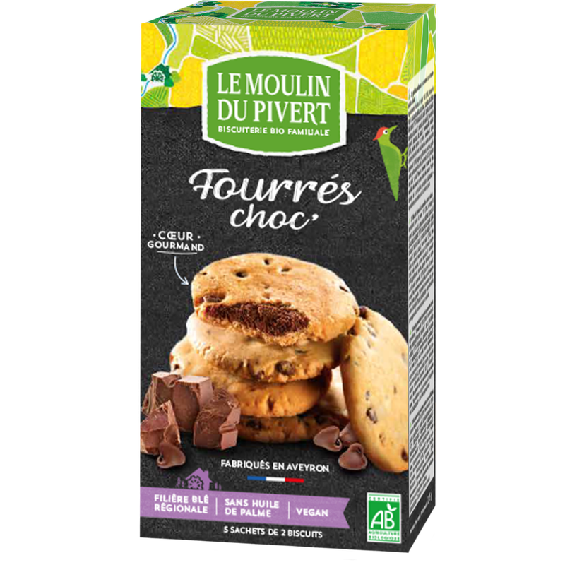 Le Moulin du Pivert Bio kekse mit Schokoladenfüllung - Produktbild