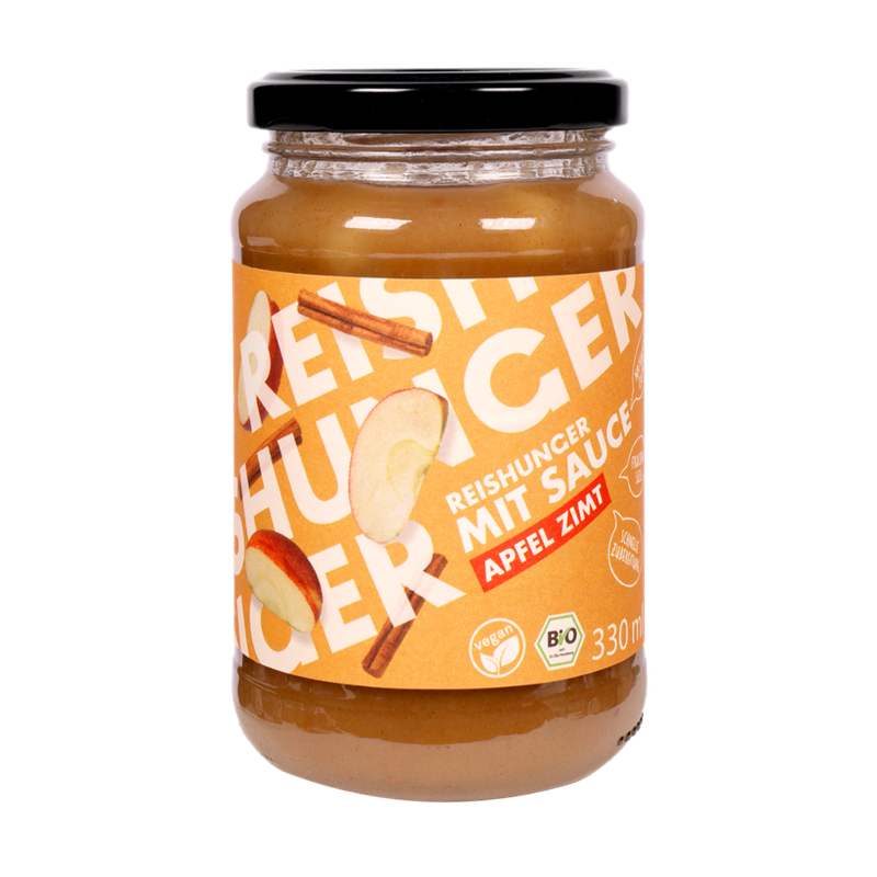 Reishunger Reishunger mit Sauce, Apfel Zimt, Bio DE-ÖKO-003 (330ml) - Produktbild
