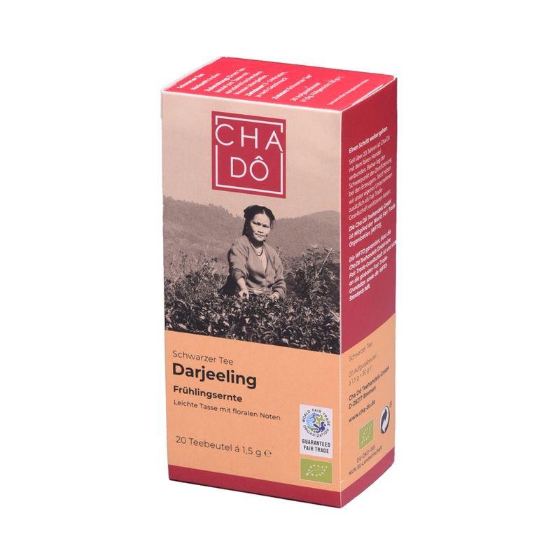 Cha Dô Darjeeling Teebeutel 20x1,5g WFTO - Produktbild