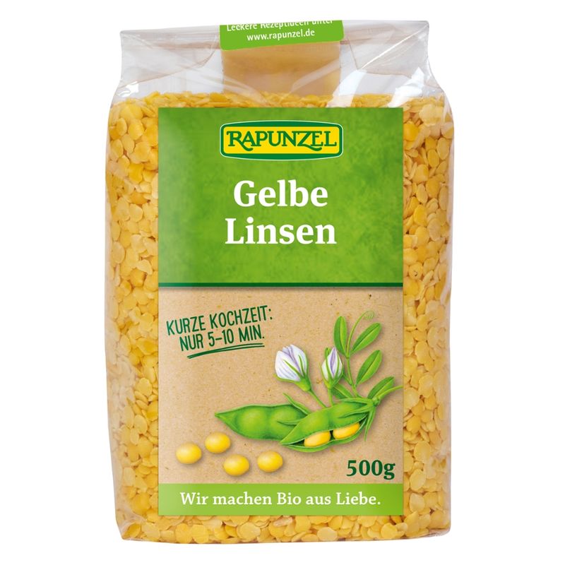 Rapunzel Linsen gelb - Produktbild