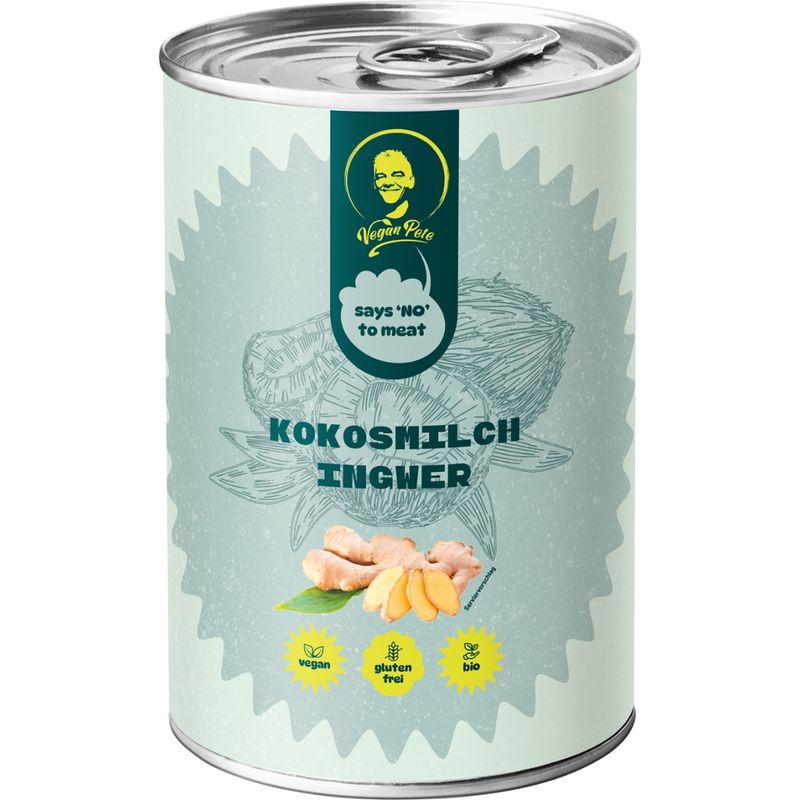Vegan Pete Kokosmilch Ingwer 400ml - Produktbild