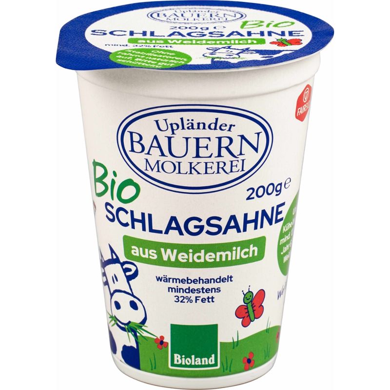 Upländer Bauernmolkerei Schlagsahne 32 % - Produktbild