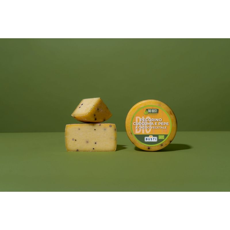 BUSTI FORMAGGI PECORINO BIO MIT KURKUMA UND PFEFFERKOERNER AUS DER TOSKANA - Produktbild
