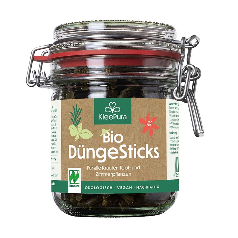 KleePura BioDünger KleePura BioDüngeSticks aus 100% Bio-Klee und Bio-Luzerne (Naturland) - Produktbild