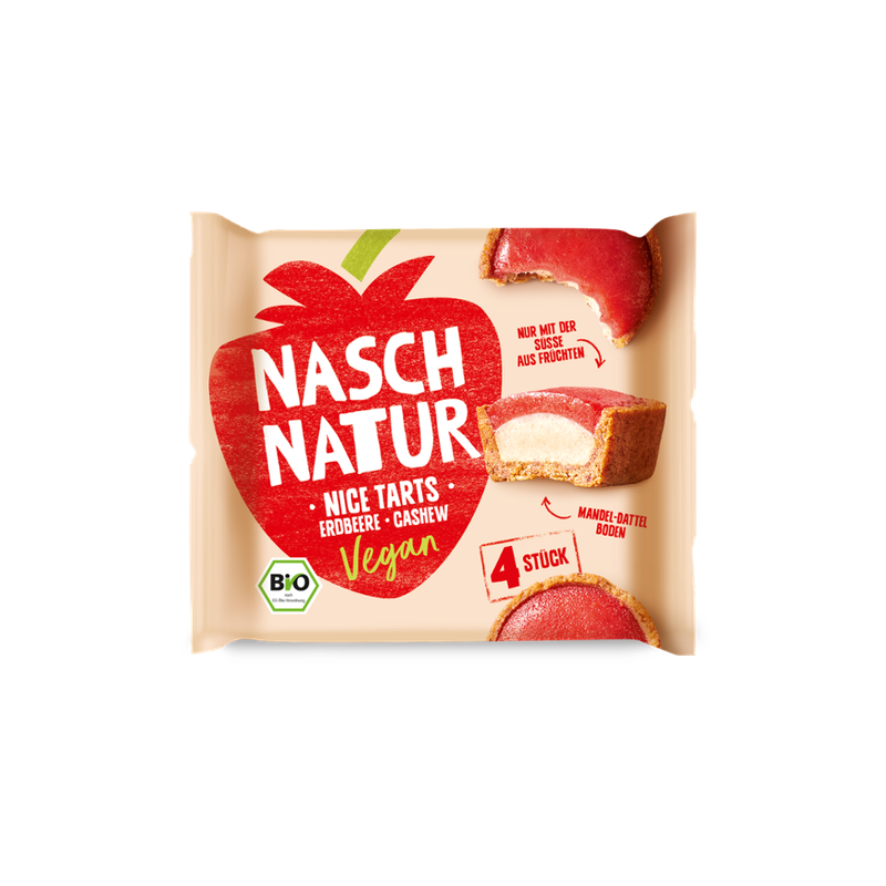NaschNatur Erdbeeren-Cashew NiceTarts von NaschNatur, bio - Produktbild
