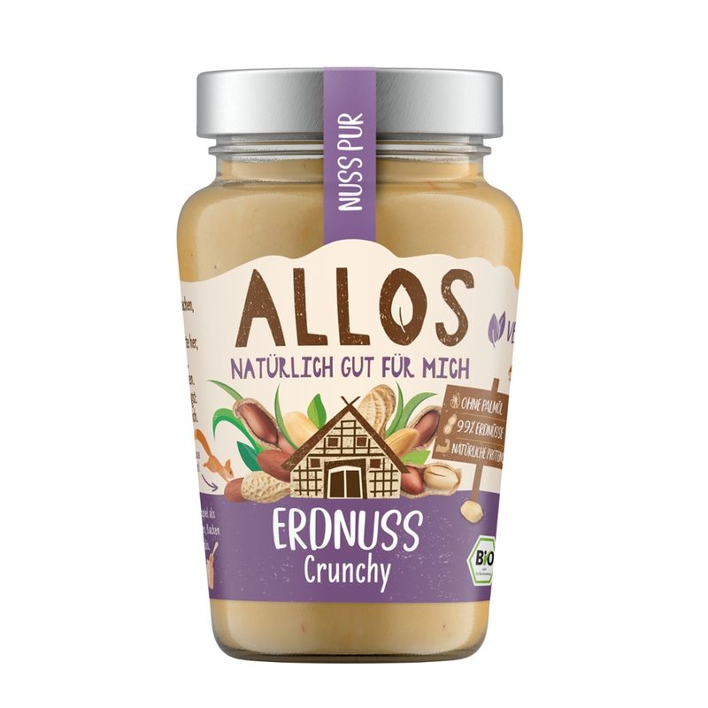 Allos Nuss Pur Erdnuss Crunchy - Produktbild