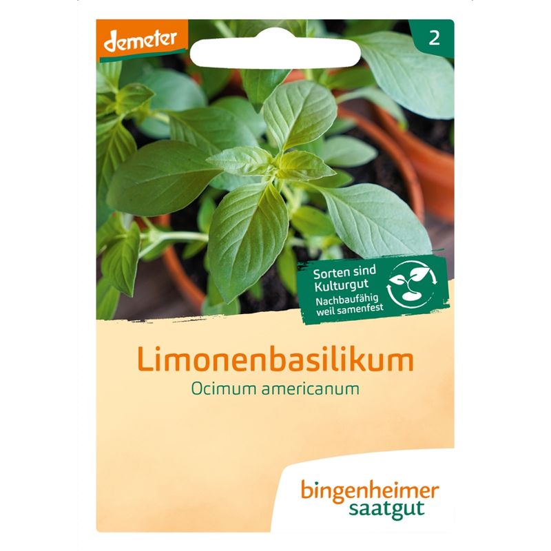 Bingenheimer Saatgut Limonenbasilikum - Kräuter (Saatgut) - Produktbild