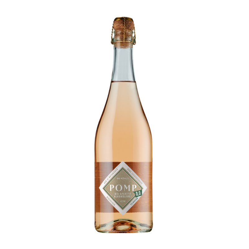 POMP Cuvée (mit und ohne Alkohol) POMP Bio-Aperitif 0,0 feinherb - alkoholfrei - BIO - 0,75l - Produktbild