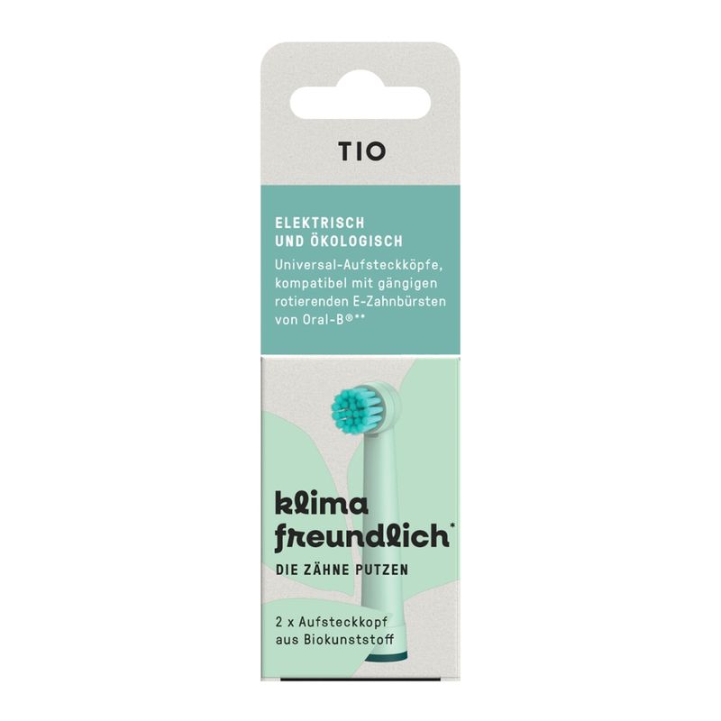 TIO GmbH TIOMATIK - Elektrozahnbürsten Aufsteckköpfe in 2 Farbkombinationen als gemischte VPE - Produktbild