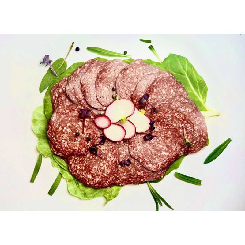 Landfrau Öko-Rindersalami geschnitten - Produktbild