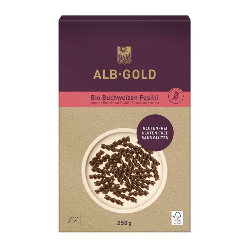 ALB-GOLD ALB-GOLD Bio Buchweizen Fusilli 8x250g - Produktbild